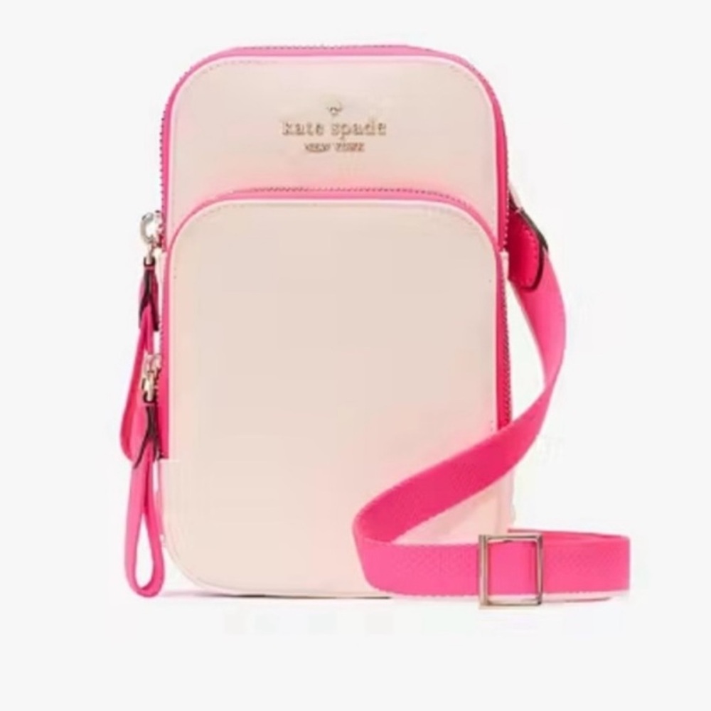 Kate Spade Chelsea Nylon Dual Zip Wallet and Phone Crossbody Bag